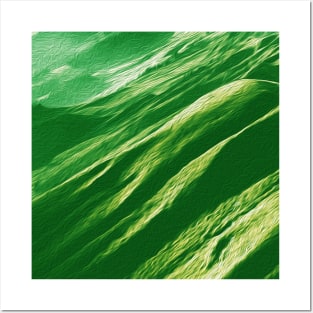 Tropical Green Mountains Oil Effects 5 Posters and Art